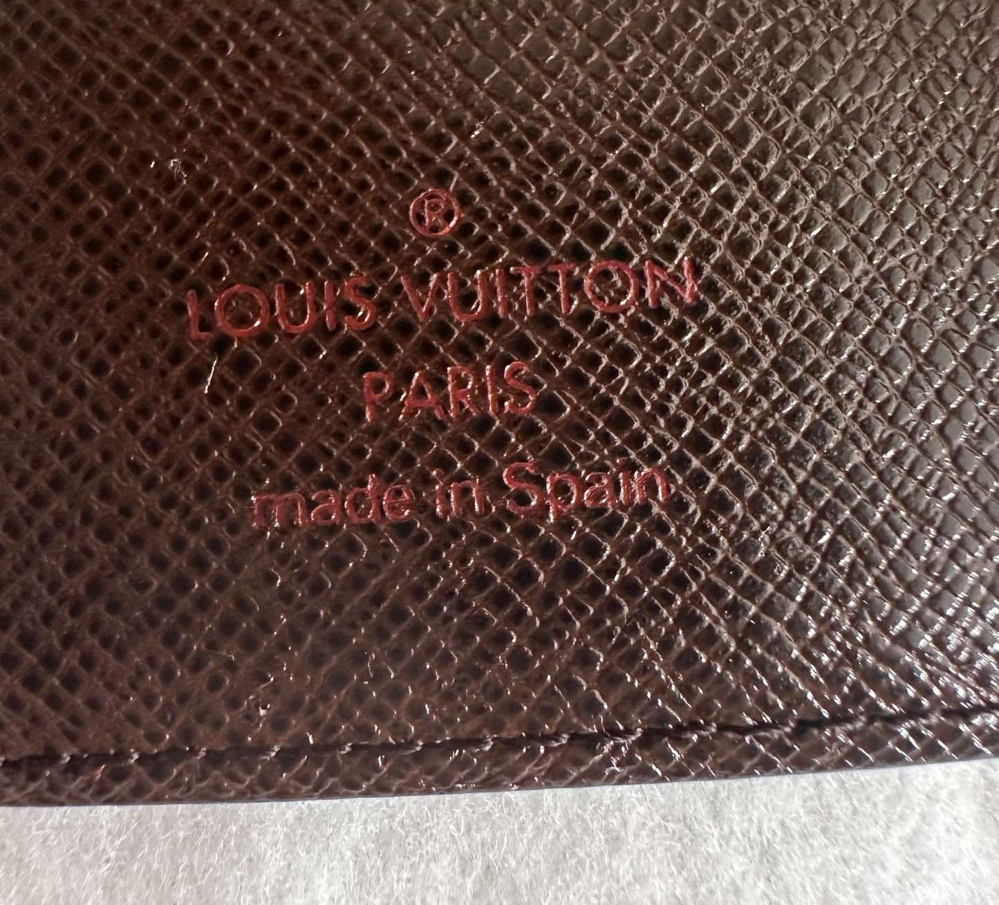 Louis Vuitton Damier Agenda - small ring with original stickers and inserts