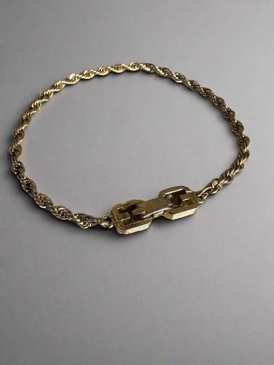 Givenchy Vintage Gold Chain 8" Bracelet
