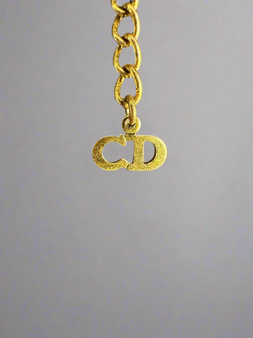 Christian Dior Necklace with Branded "DIOR" ID tag