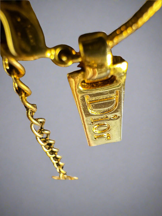 Christian Dior Necklace with Branded "DIOR" ID tag