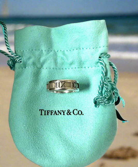 Tiffany Atlas Ring in .925 Sterling Size 5.5