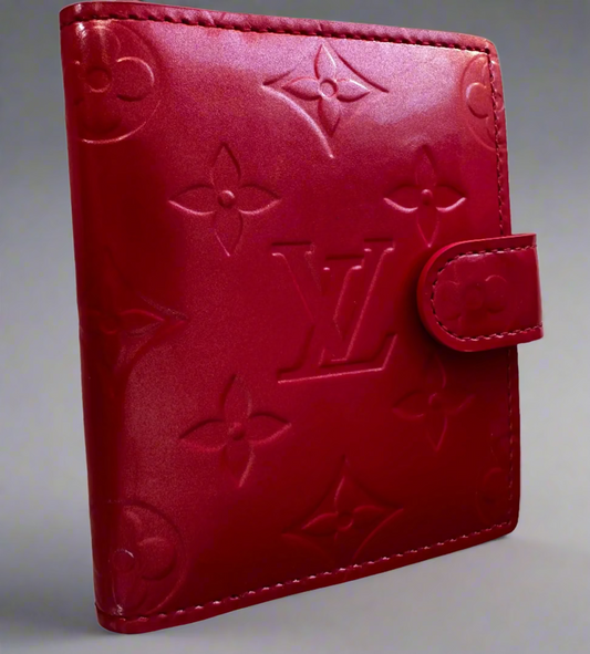 Louis Vuitton Vernis Card Holder in Watermelon/Pommes D'Amour