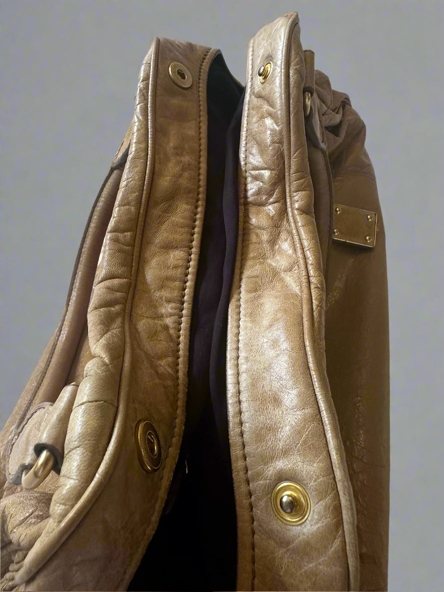 Mui Mui Matelasse Hand Bag Leather 2way